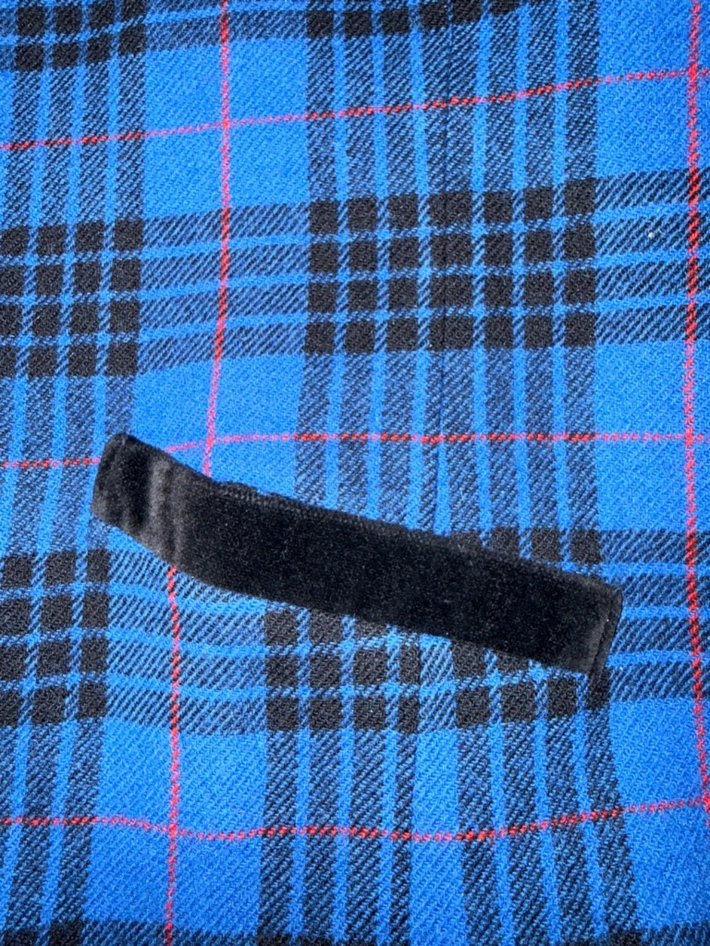 Vintage Pendelton 16P Wool Riding Jacket Coat Blue Black Plaid Women Blazer EUC - Picture 7 of 11